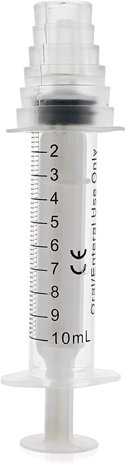 Bright Creations Oral Medicine Syringes with Bottle Adapter (Transparent, 10…