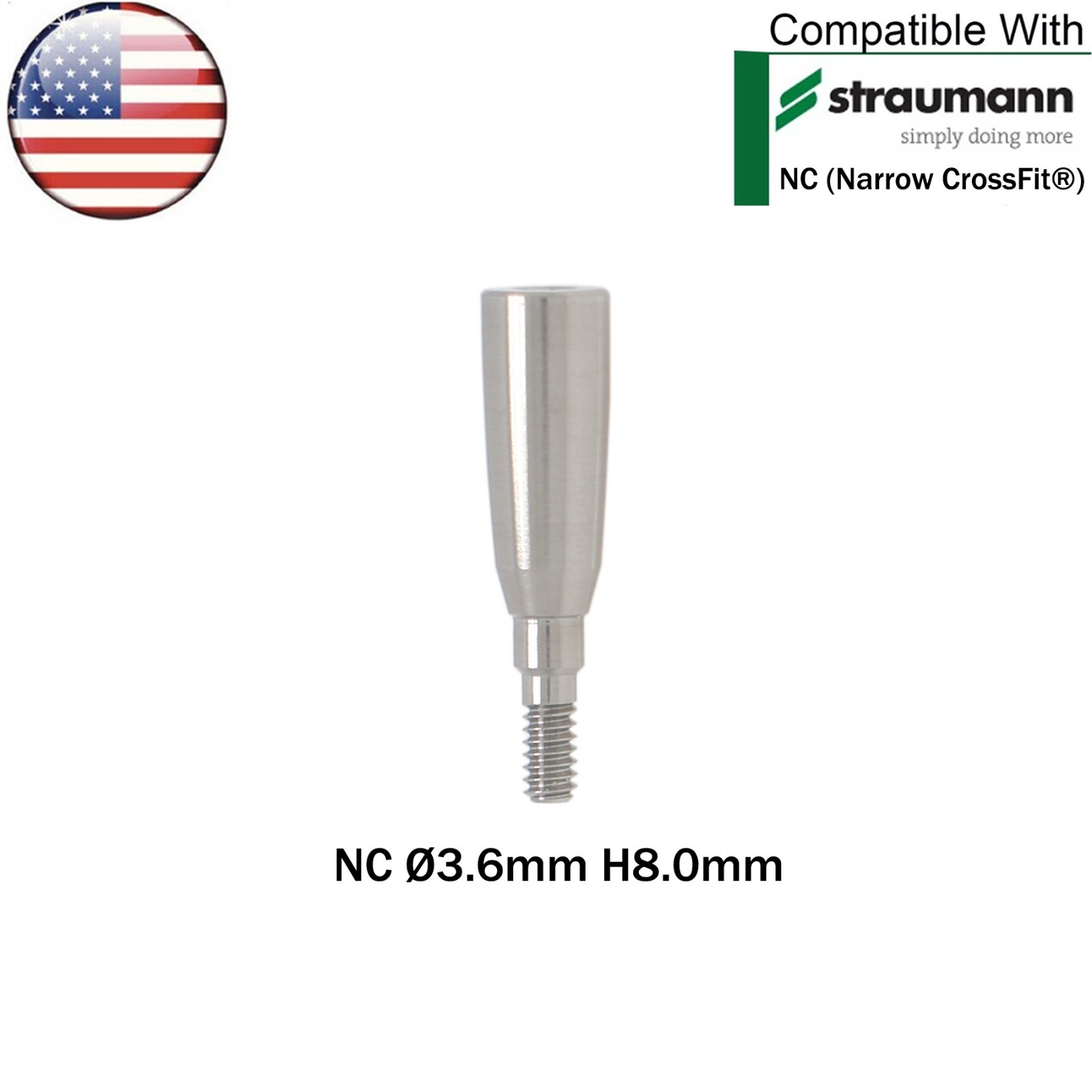 US Dental Healing Abutment NC Closure Caps Compatible with Straumann ITI BL/BLT