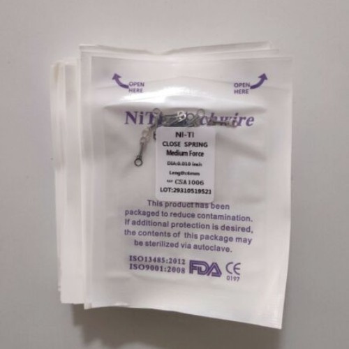 50 Packs Dental Orthodontic Niti Alloy Closed Coil Spring 010 012inch 6/9/12mm