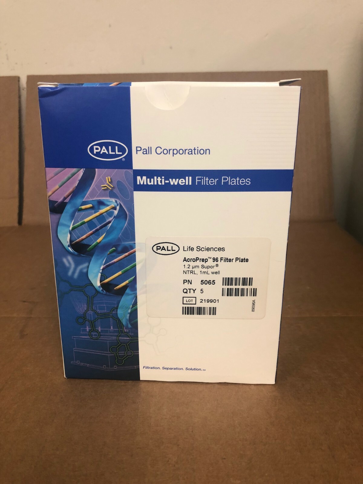 Pall 5065 Life Sciences Acro Prep Advance 96 Filter Plate 1.2 um 4/pk
