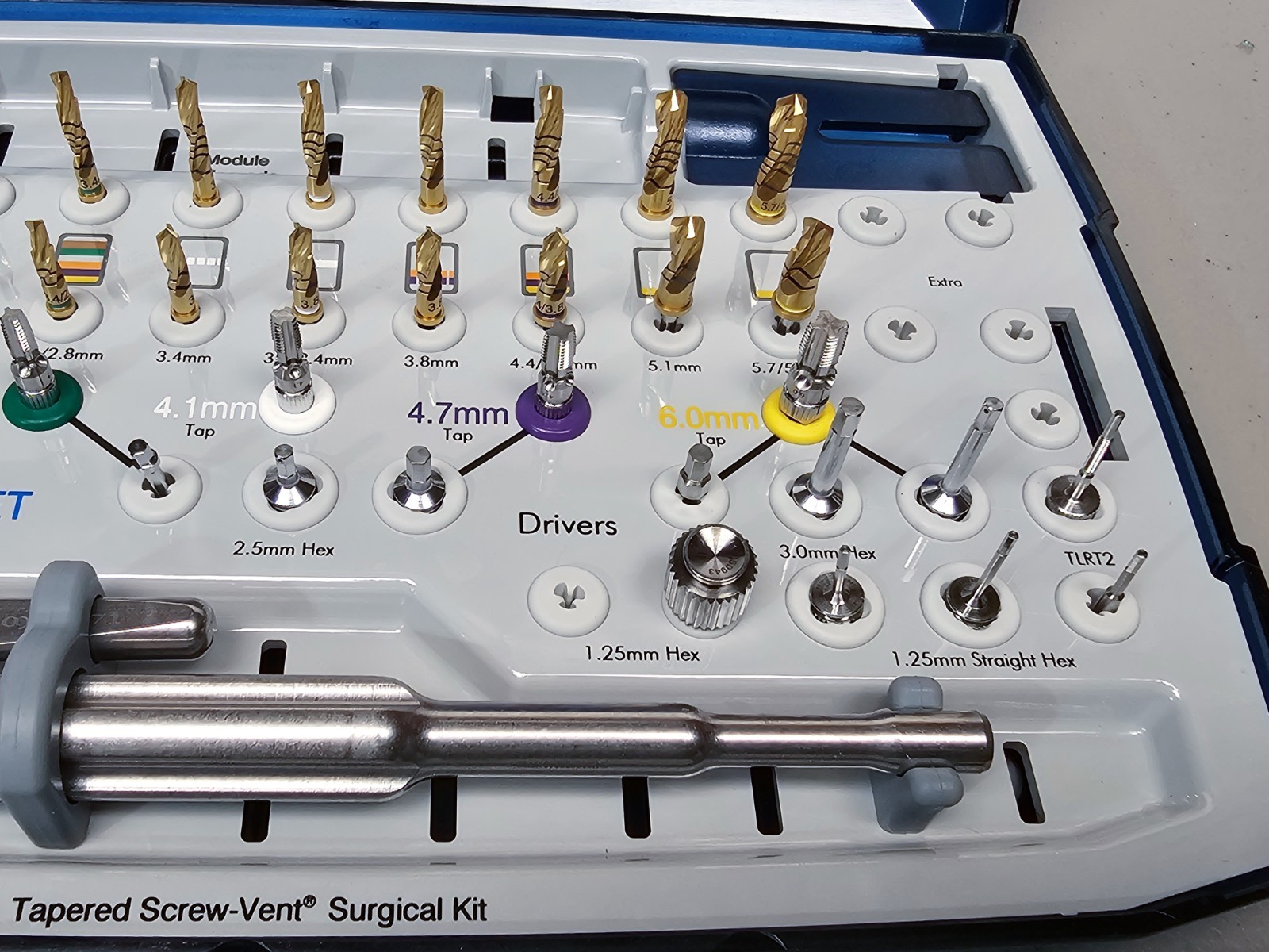 Zimmer Tapered Screw-Vent Kit, Excellent but May Not Complete, Sold as Pictured