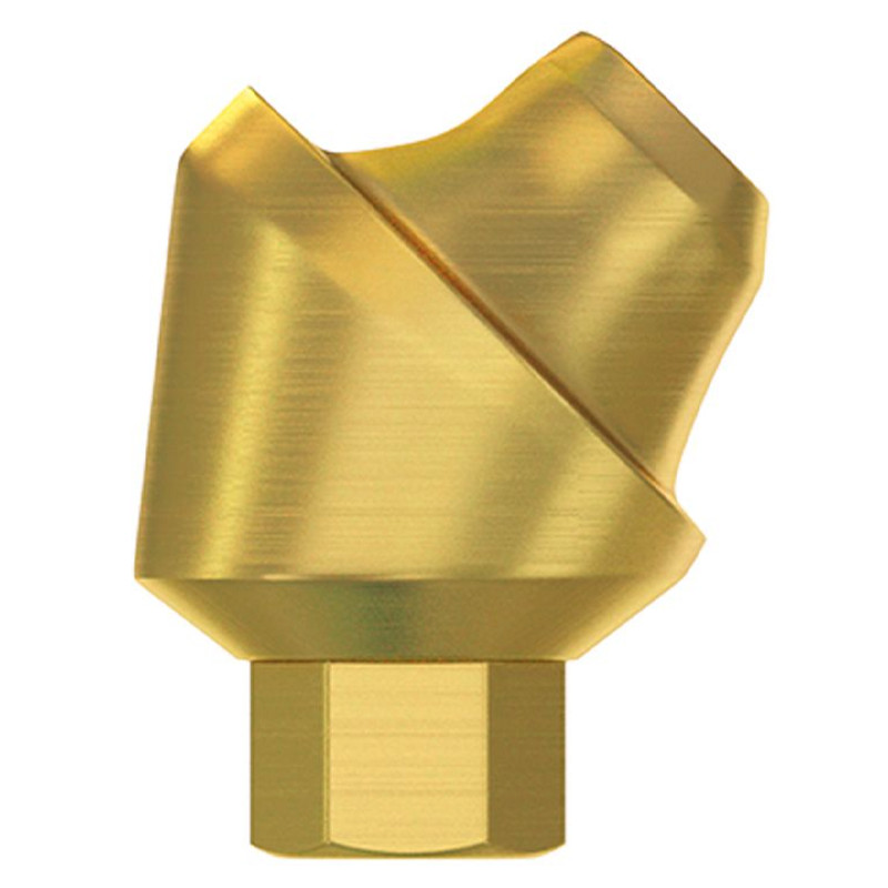 1x Set Angulated 45° Multi-Unit 1.6 RP Int Hex 2.42 PEEK Scan Body Titanium Base