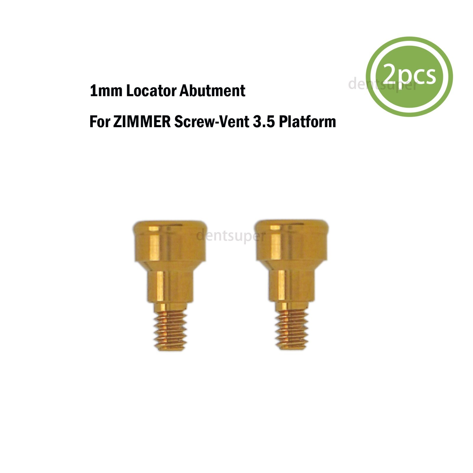 US Implant L0cator Dental Zimmer PA 3.5mm Abutments + PEEK Caps Tool 1-5mm Set