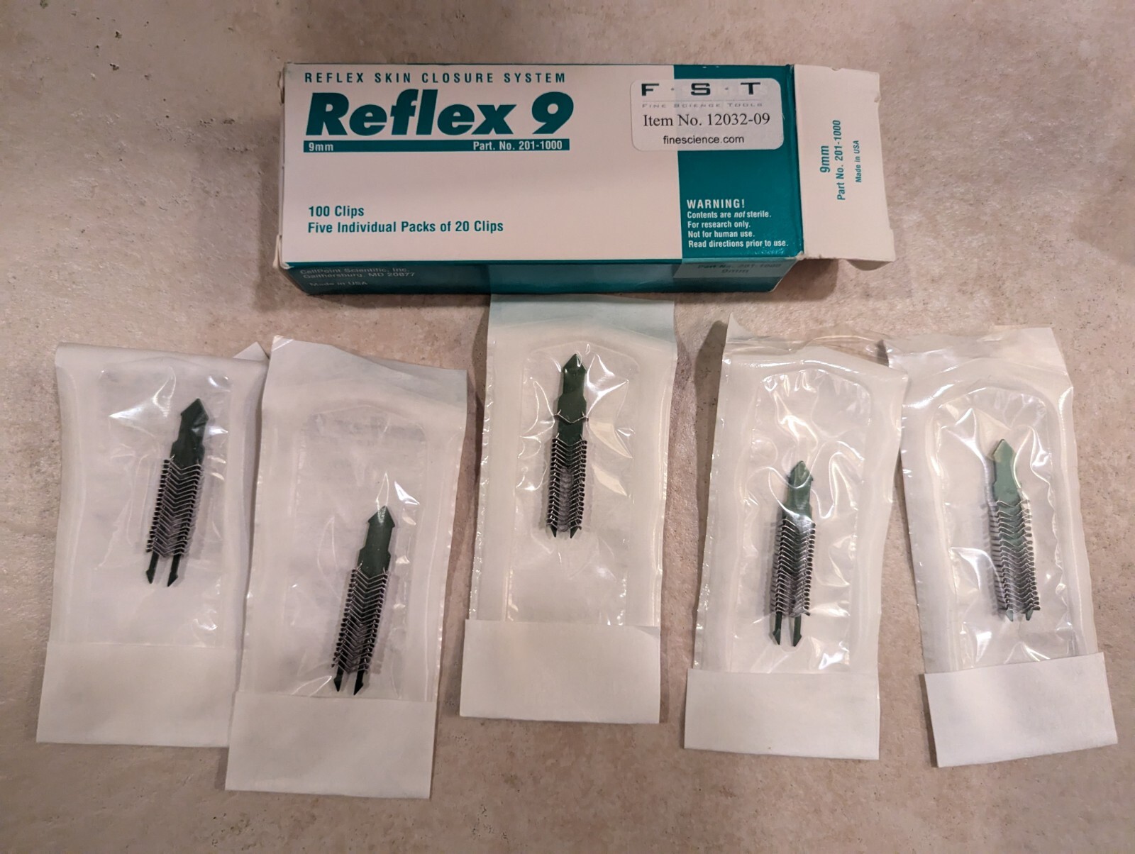 Clay Adams And FST Wound Clips (9mm)