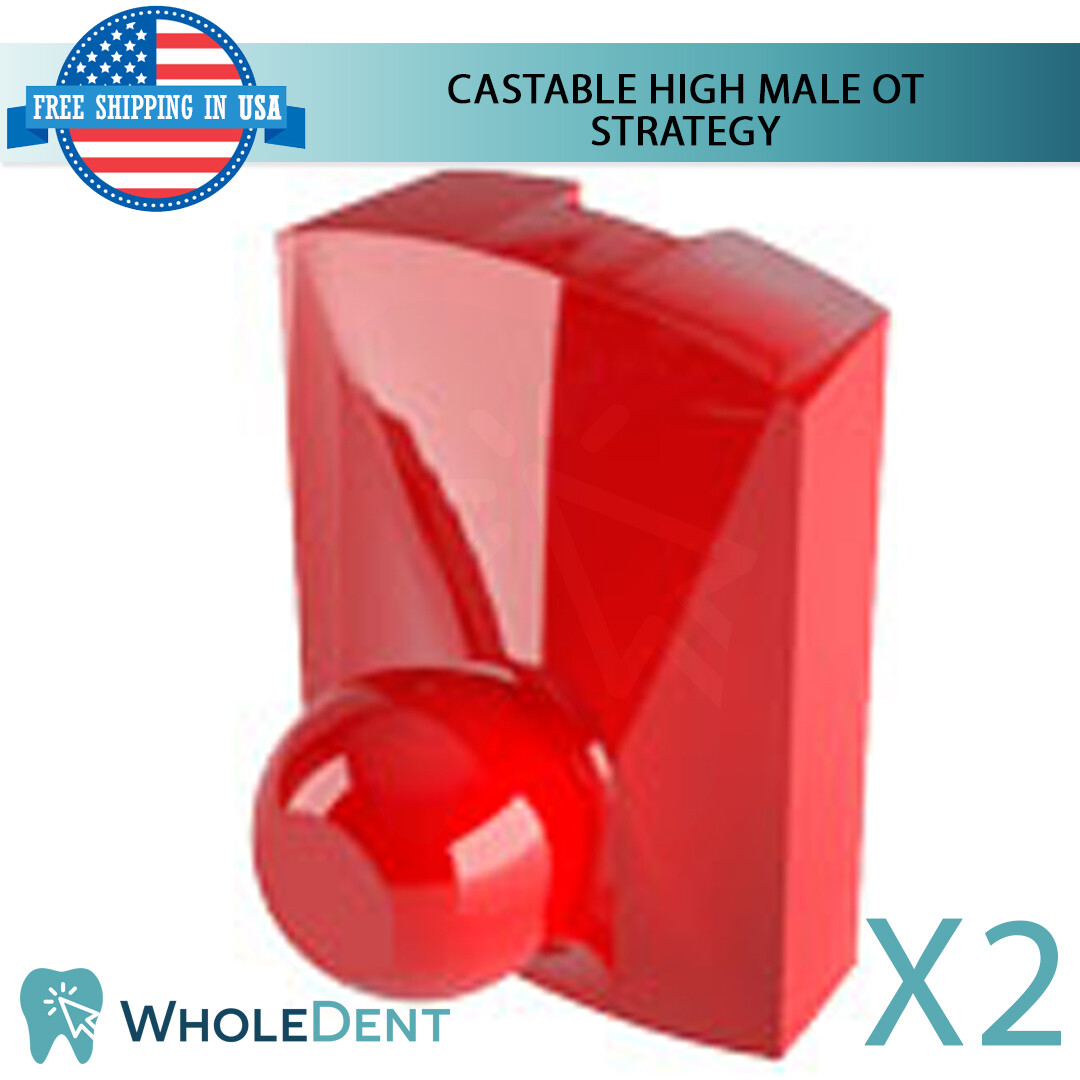 OT Strategy Attachment Kit Castable Spherical Ball Retentive Caps Dental Iplant