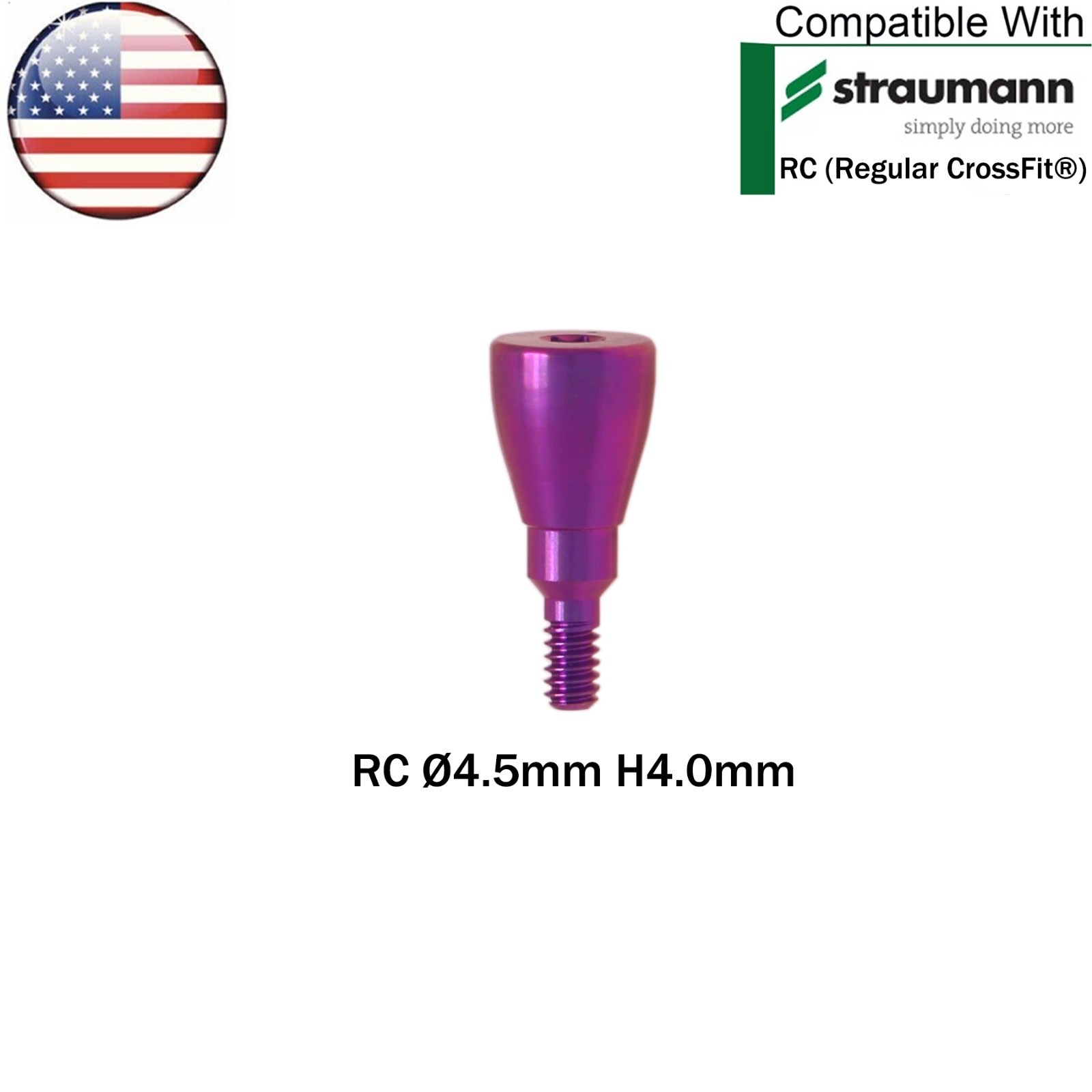 US RC Dental Healing Abutment Healing Closure Caps Fit Straumann ITI Bone Level