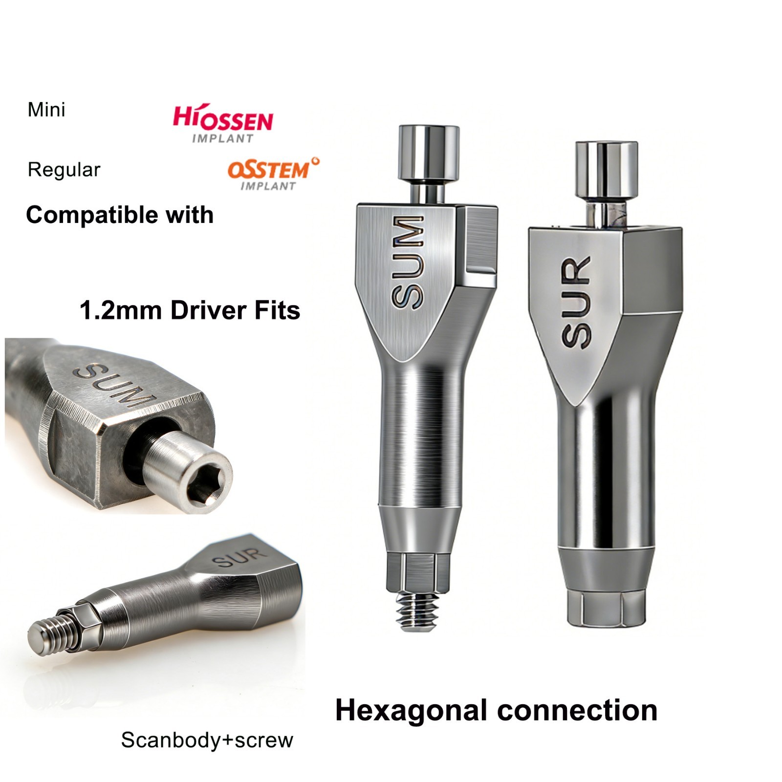 Dental Prosthetic Hiossen ET Scan Body Mini/Regular CAD/CAM digital impression