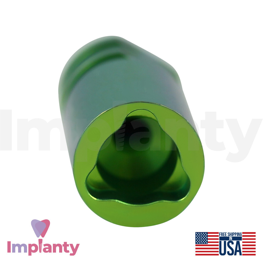 10x Dental Titanium Fixture Analog 6.0mm Green Compatible Nobel Replace Select