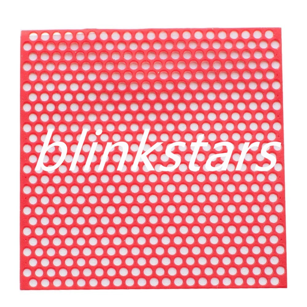 10 Pcs/Box Lab Dental Co-cr Casting Round Hole Patterns Wax Supplies Red Color