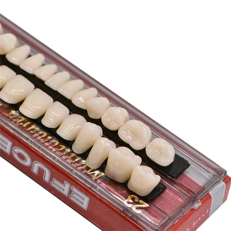 Acrylic Resin Denture 23# A2 Dental Full Set Teeth Upper Lower Shade Tooth