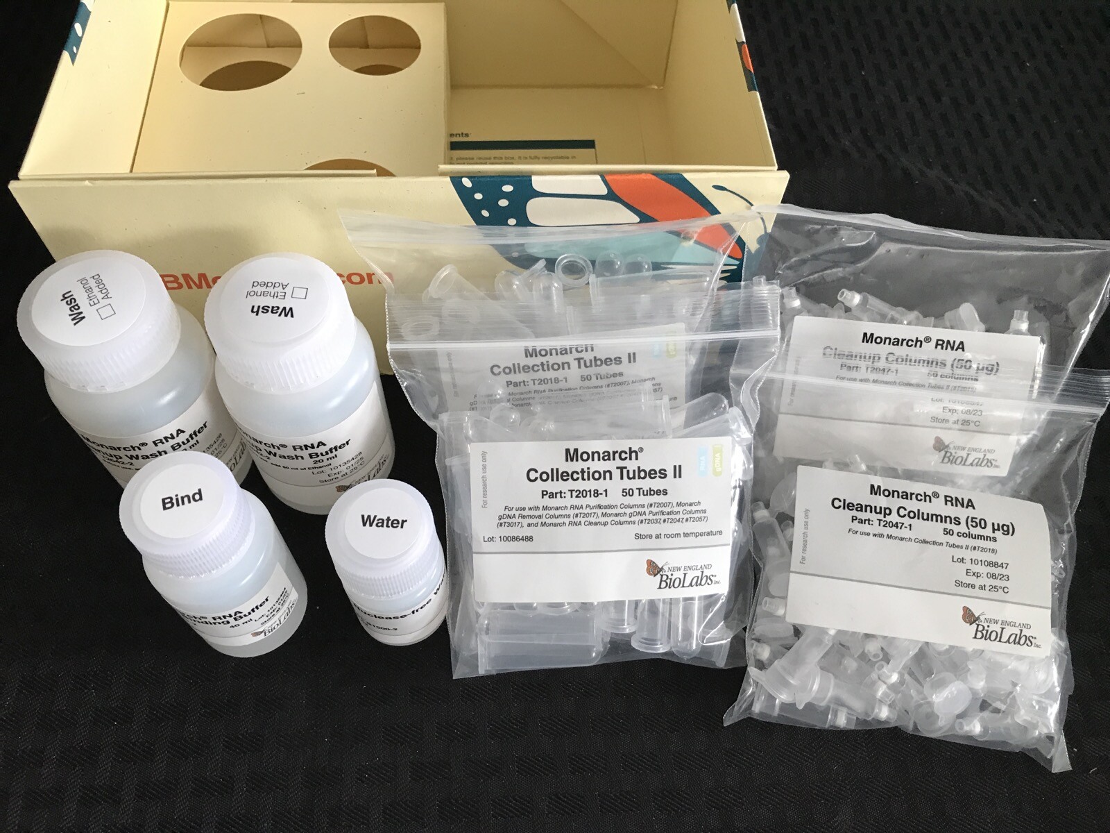 NEW ENGLAND BIOLABS Monarch RNA Cleanup Kit 50ug 100 Preps T2040L