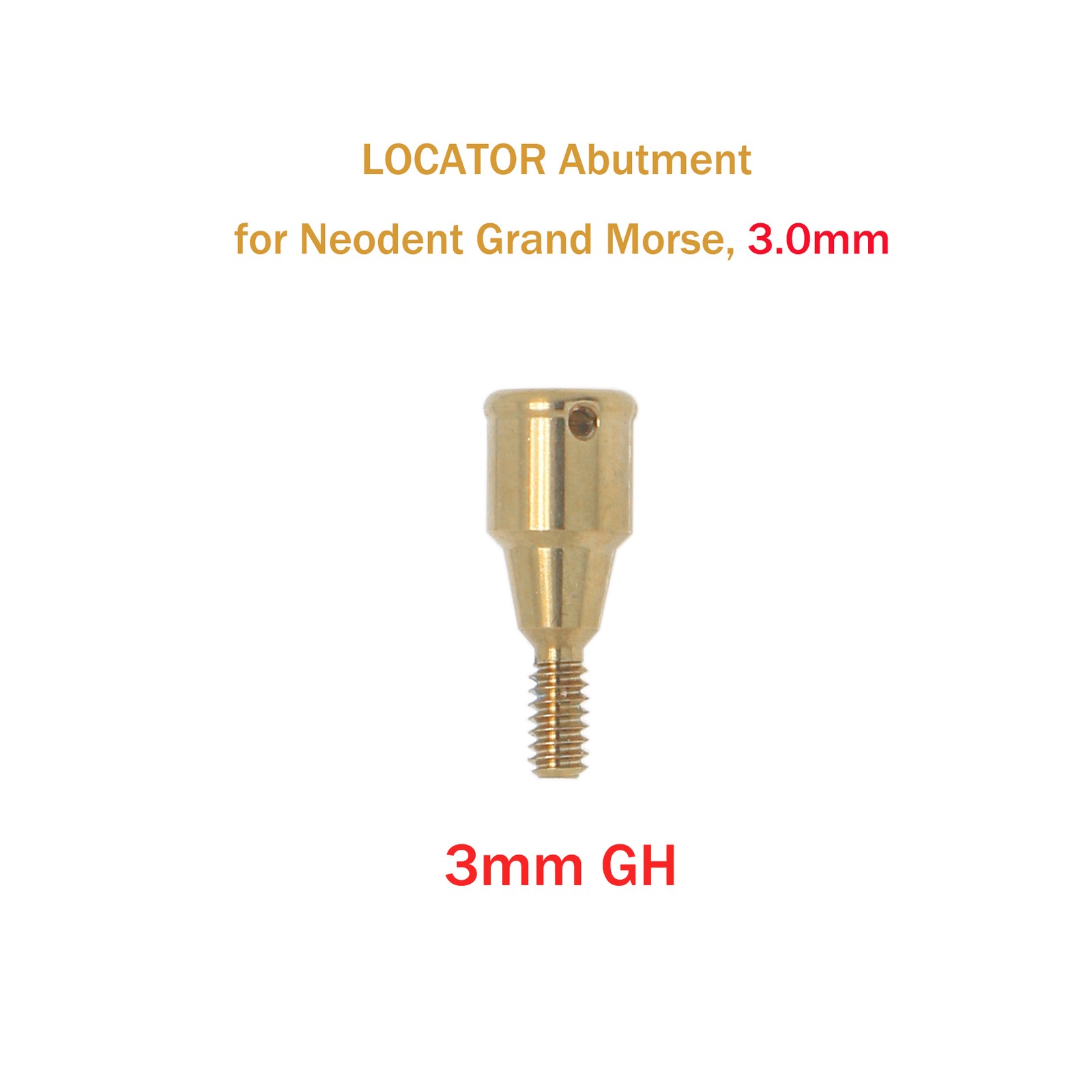Locator Overdenture Abutment & Male Caps Kit for Neodent GRAND MORSE GM Tools