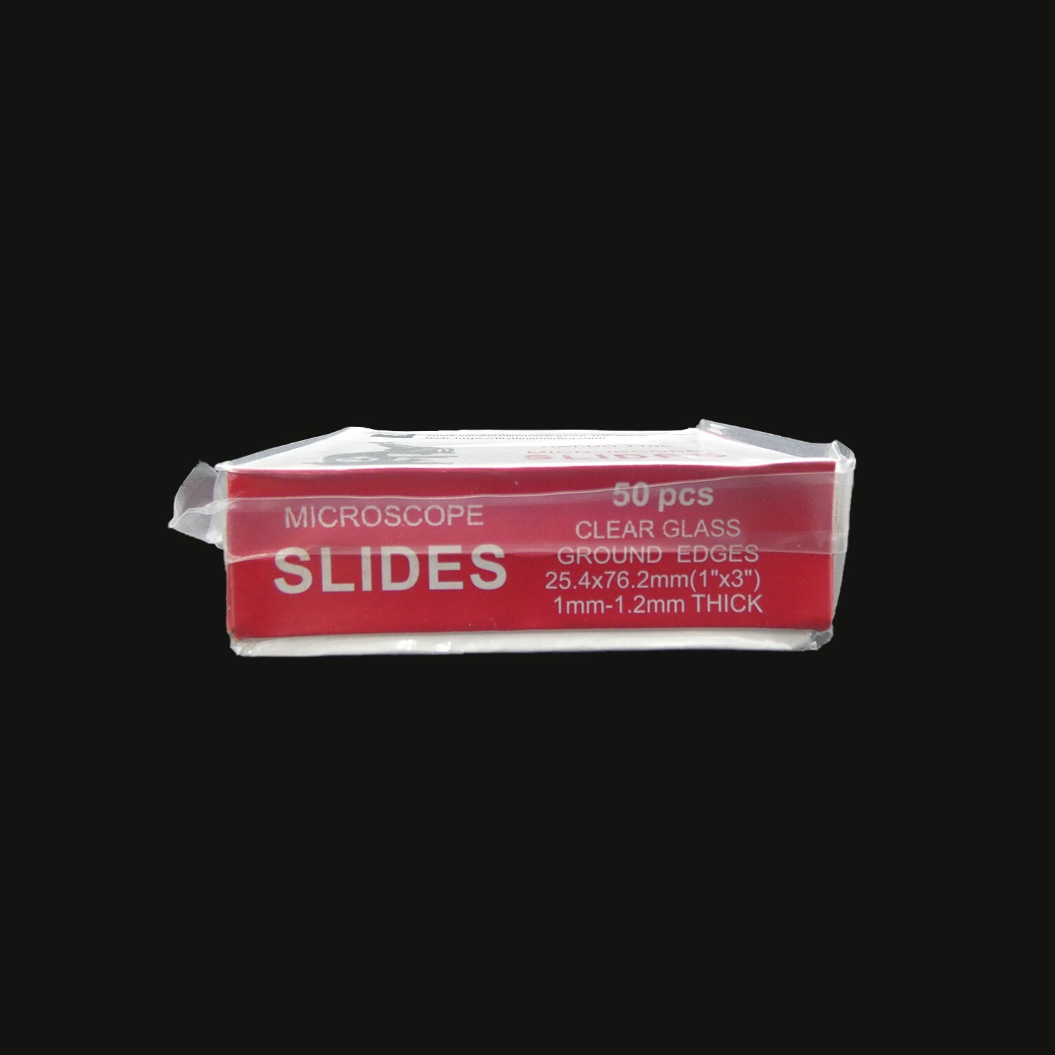 Clear Glass Microscope Slides – Ground Edges – 1″ x 3″ – 1.2mm – 50/pack – 5pack