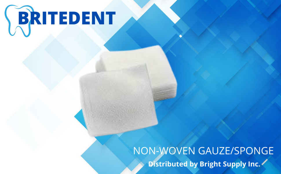 1000 pcs Non Woven Sponges 4-Ply, Non-Sterile Cotton Dental Gauze