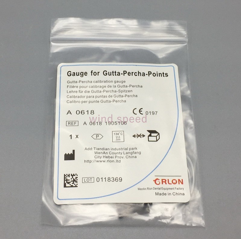 1pc Dental Gutta Percha Points Root Files Gauge Cutter Plate Tray Measure Ruler