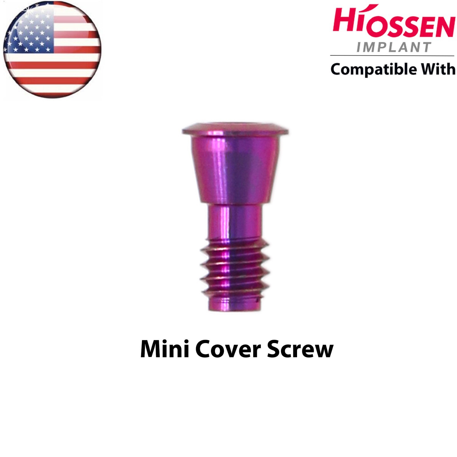 US Dental Healing Cover Screw Mini/Regular Fits Hiossen Osstem Healing Abutment