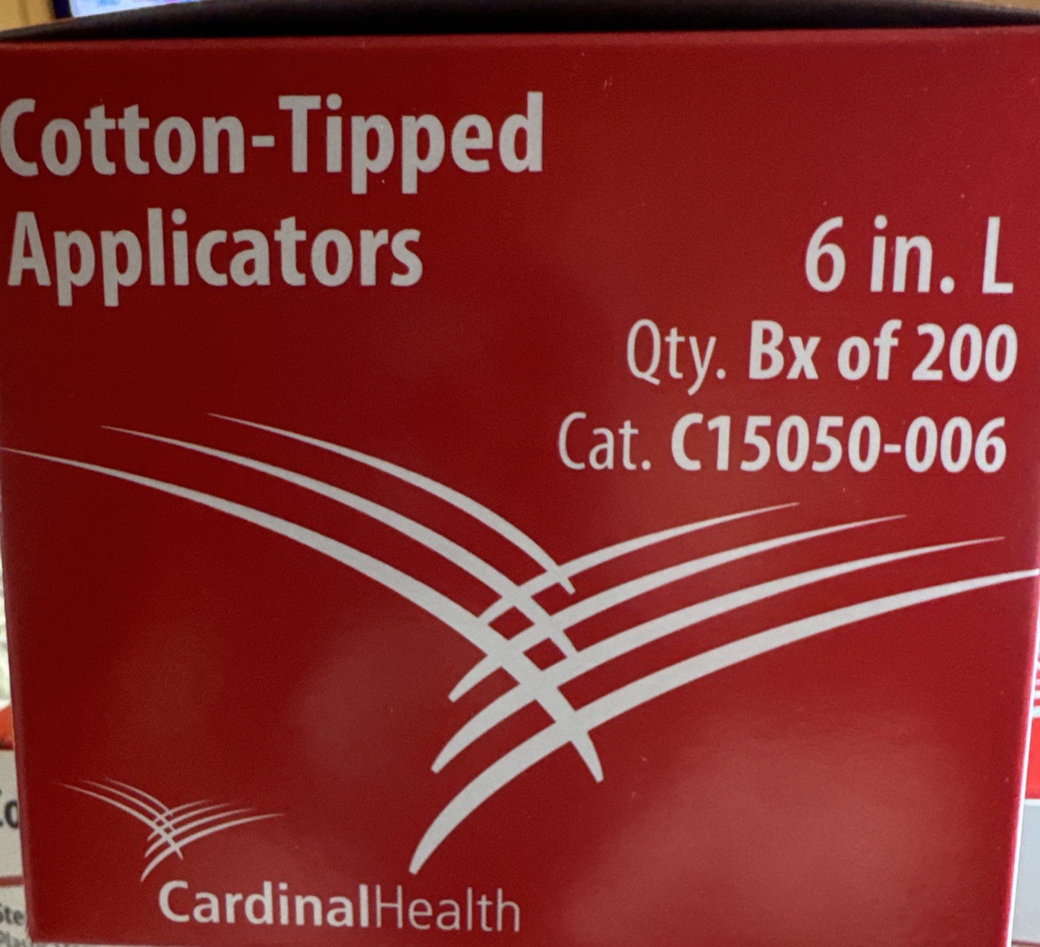 Sterile Cardinal Health Cotton-Tipped Applicators 4 New In Box 400 Pk. 800 Total
