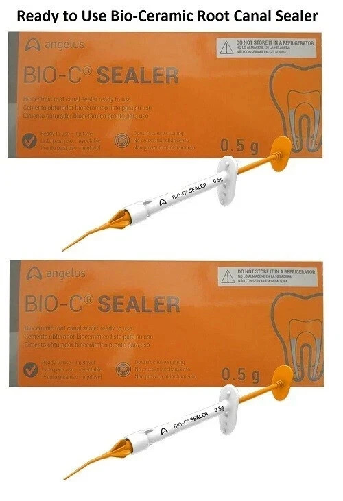 2 x Angelus Dental BIO C SEALER ready to use BioCeramic RCT Sealer 0.5gm Syr