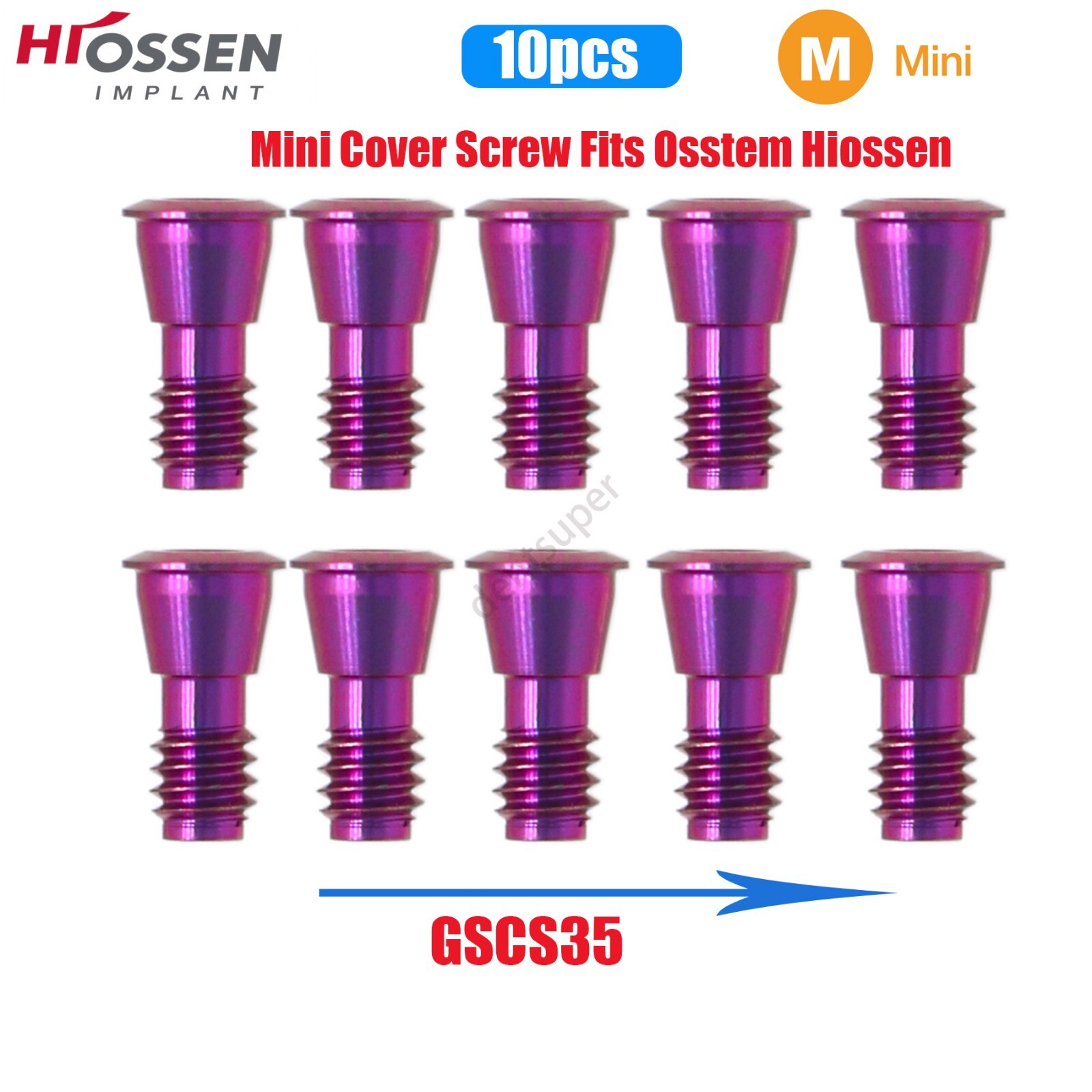 US Mini & Regular Cover Screw Healing Closure Cap Fits Hiossen ET Osstem TS Hex
