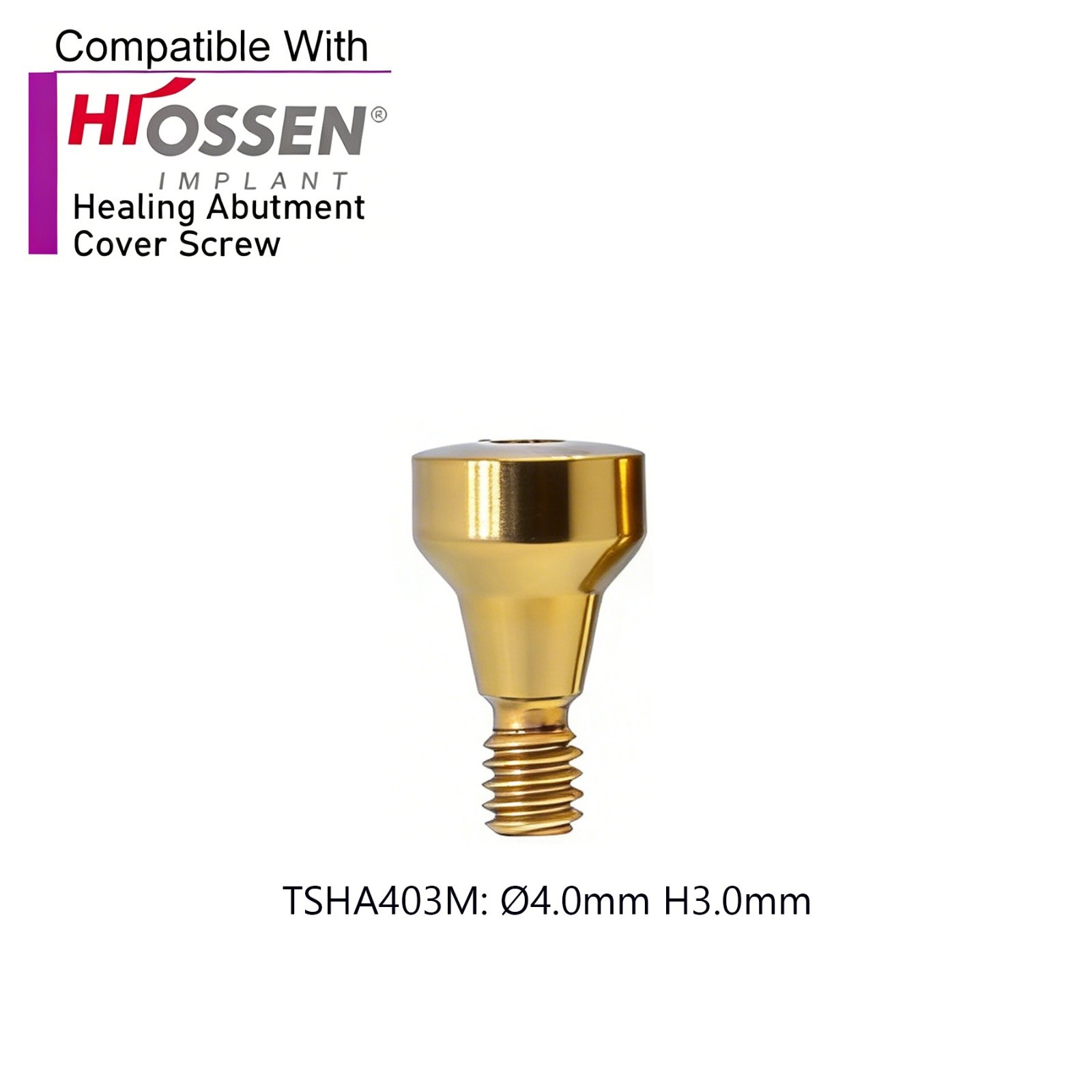 US 5Pcs Dental Healing Abutments Cover Screw Regular/Mini fit Osstem Hiossen
