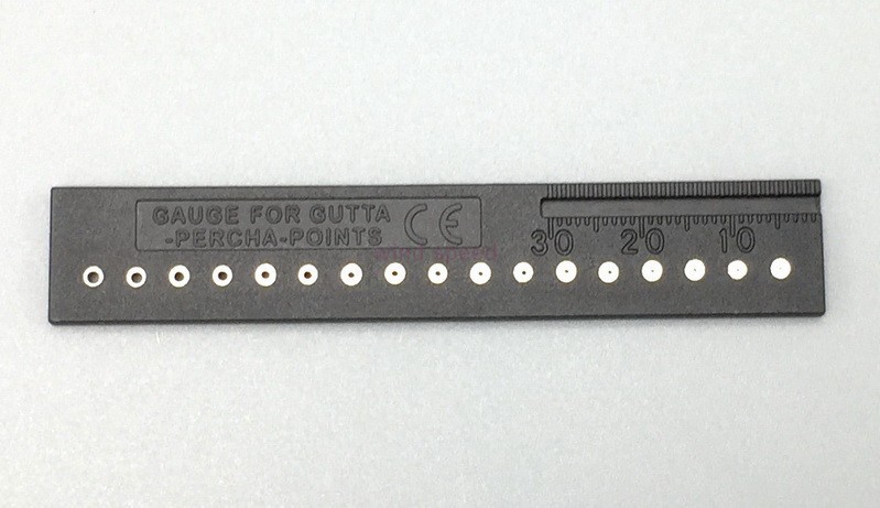 1pc Dental Gutta Percha Points Root Files Gauge Cutter Plate Tray Measure Ruler