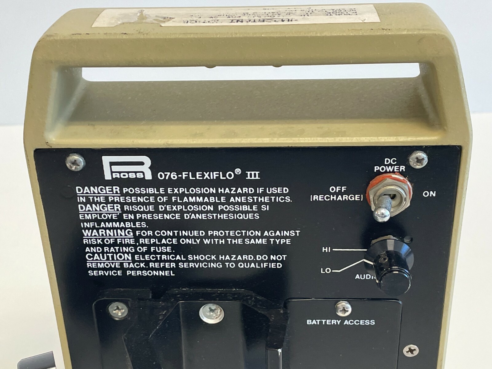 Ross Flexiflo III Enteral Feeding Pump Peristaltic