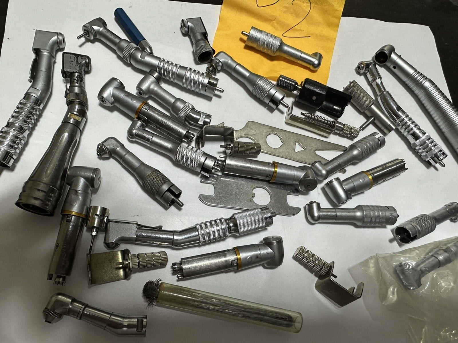 Assorted handpieces from Henry Schein,Patterson,DuraChrome,Healthco Contra-angle