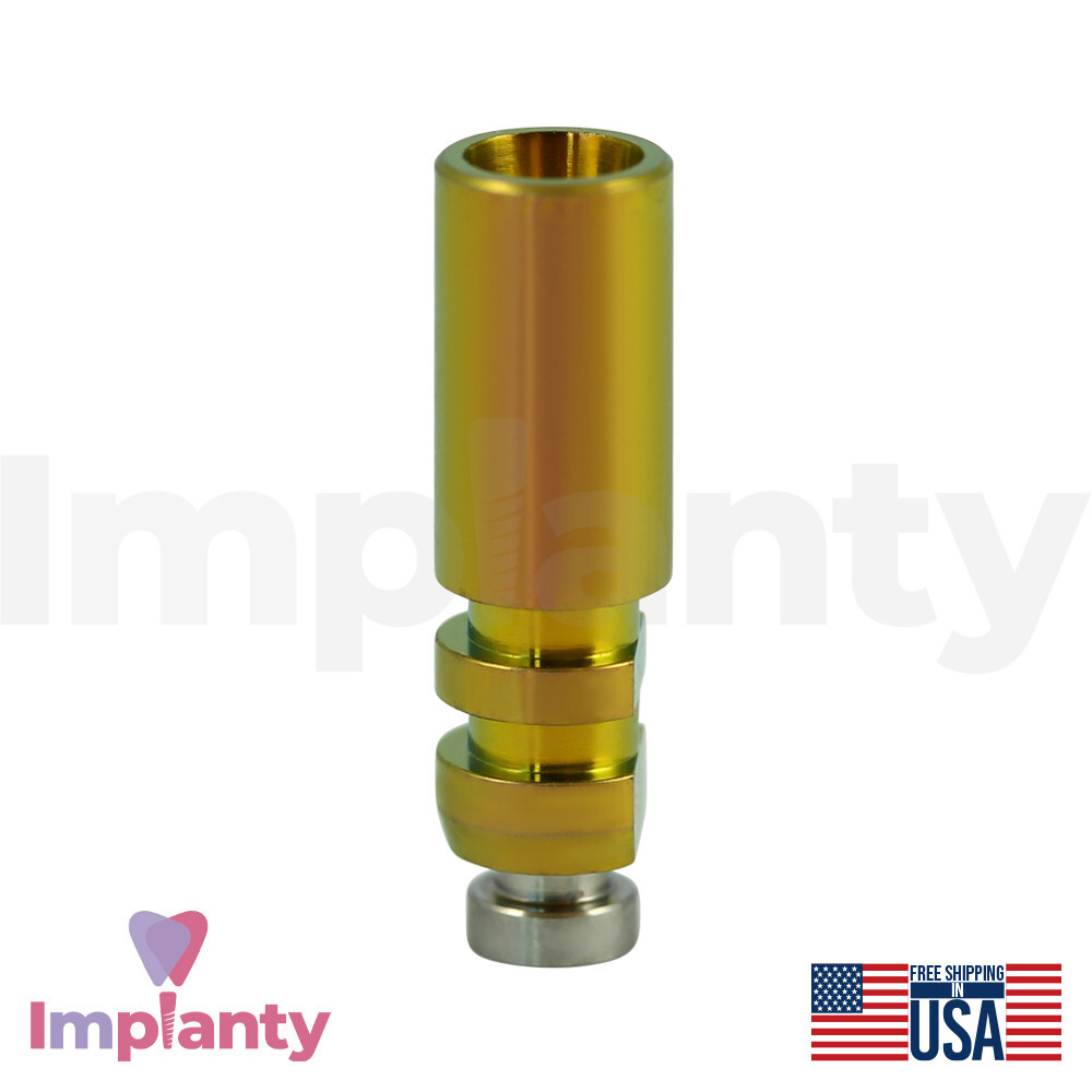 10x Dental Titanium Fixture Digital Analog Compatible Neodent GM Yellow