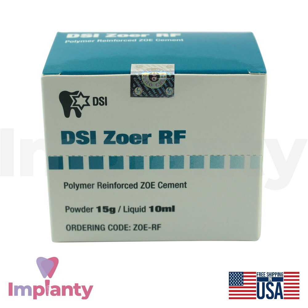 Dental Zoer RF Reinforced Zoe Cement Temp Filling 15g Powder And 10ml Liquid