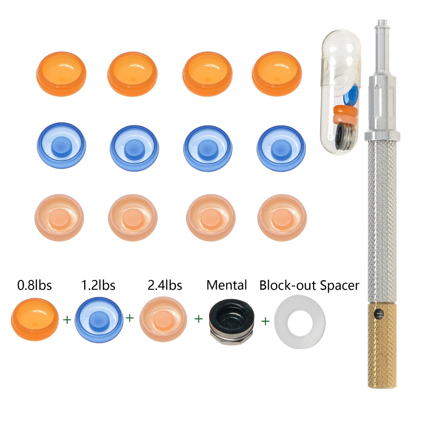 Locator Abutment Attachment Retention Cap Inserts Tool For Nobel Active RP 4.3mm