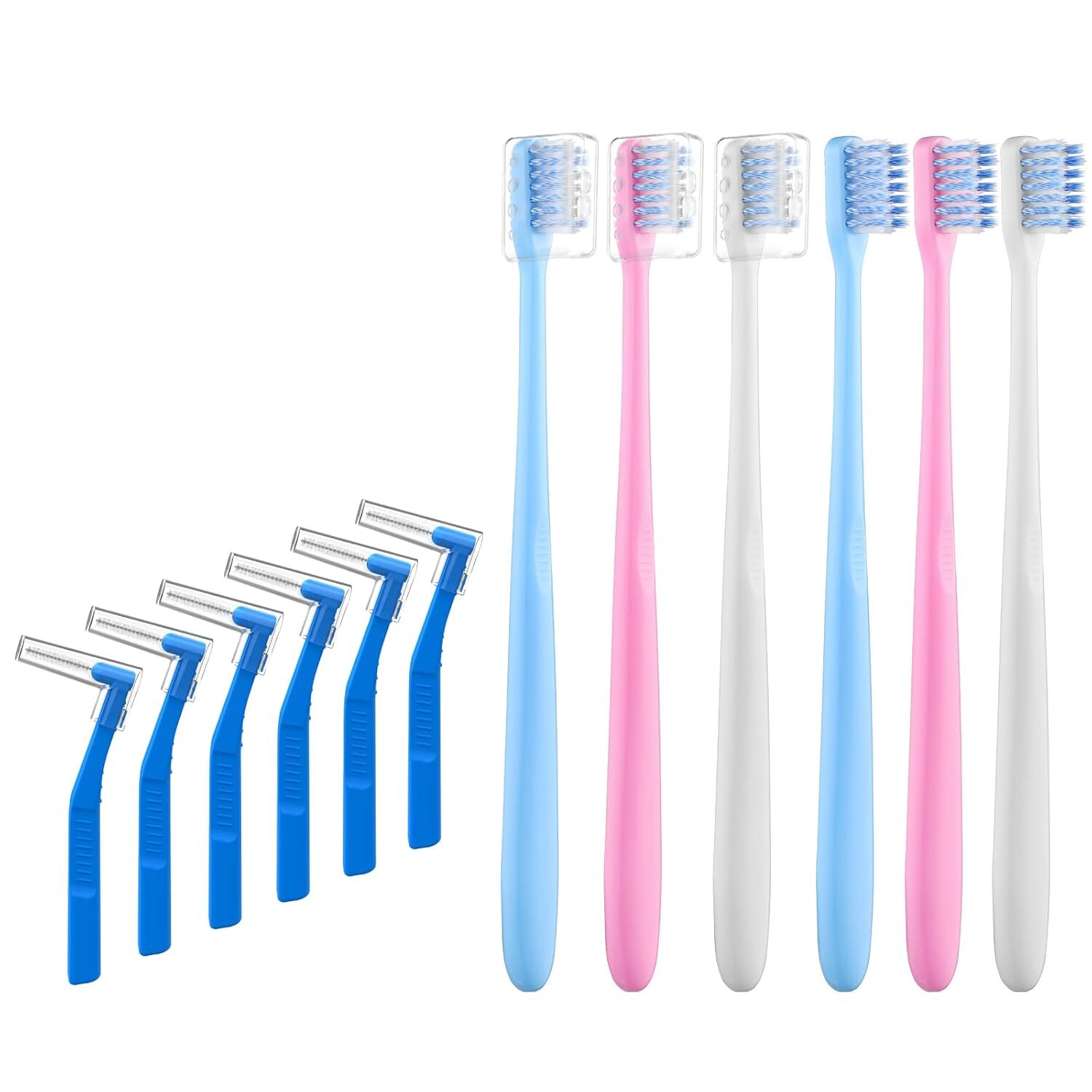 V-Shaped Orthodontic Toothbrush for Braces, Soft Bristles, 6 Count, with…