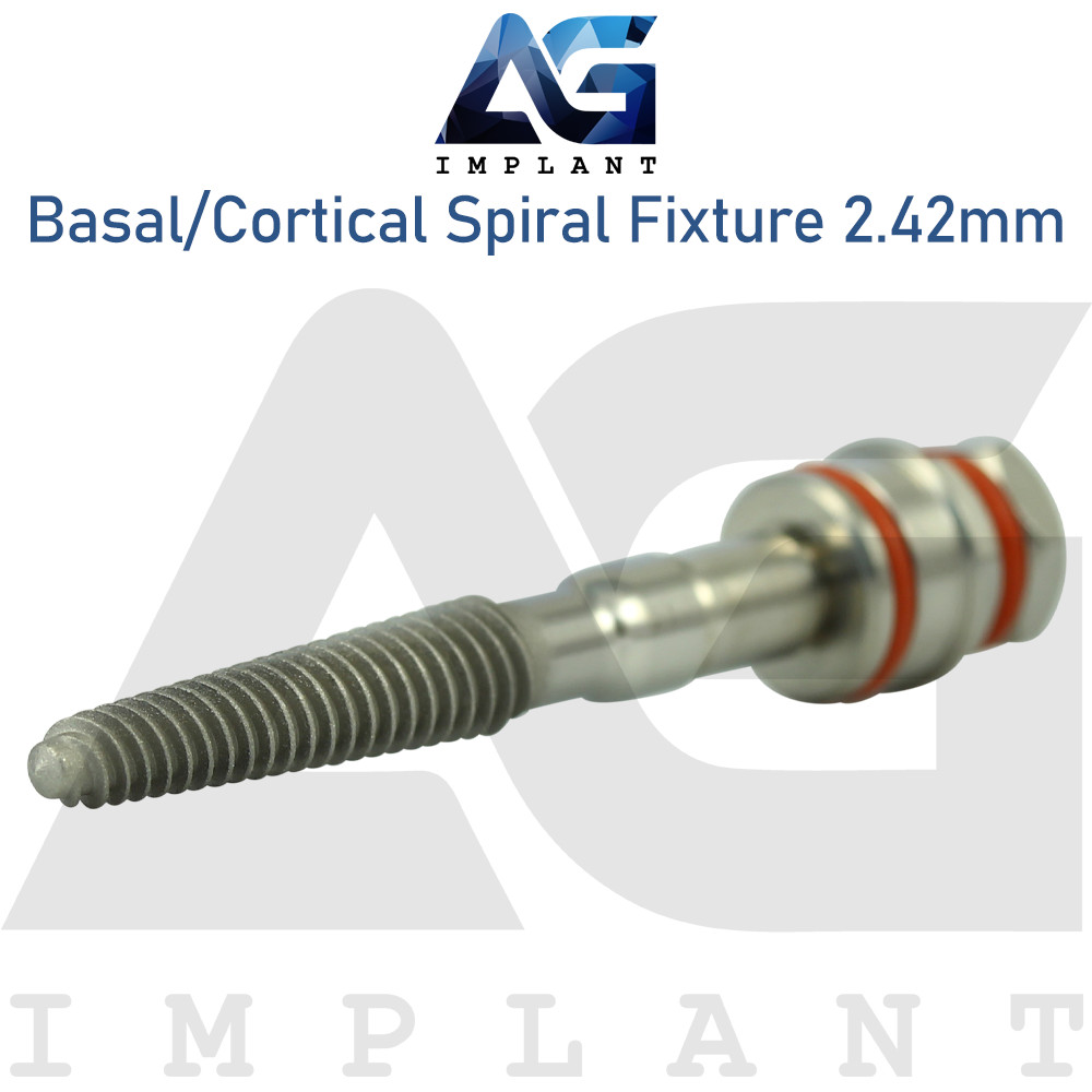 5 Basal/Cortical Spiral Titanium Fixture System Int Hexagon 2.42mm Prosthetics