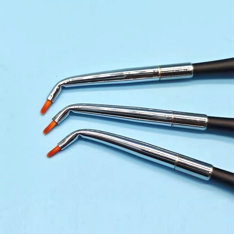 Dental Aesthetic Restoration Resin Posterior Brush Pen Curved Tips Shaping Tool