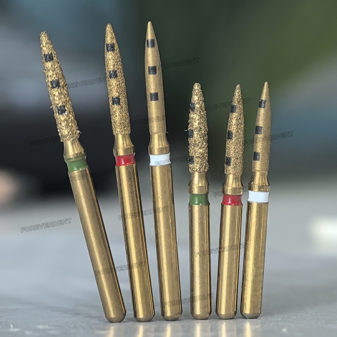 Dental BOPT Preperation Burs Vertical Diamond FG7906 Oriented Technique 6pcs/kit