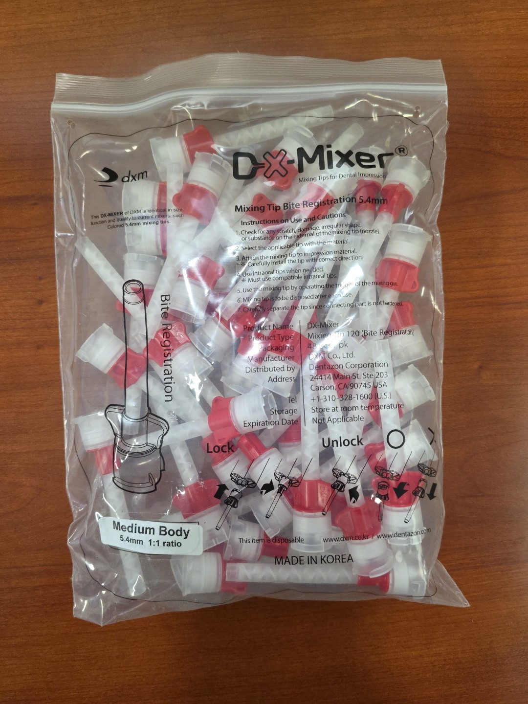 DX-MIXER Dental Impression Mixing Tips Medium Body 5.4mm