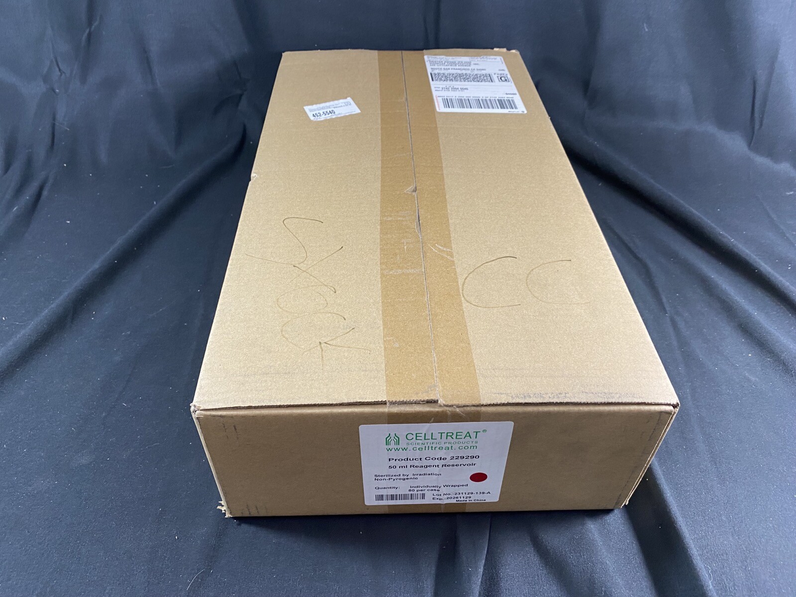 CELLTREAT 50mL Polystyrene Ind Wrapped Sterile Reagent Reservoir 229290 (80/Cs)