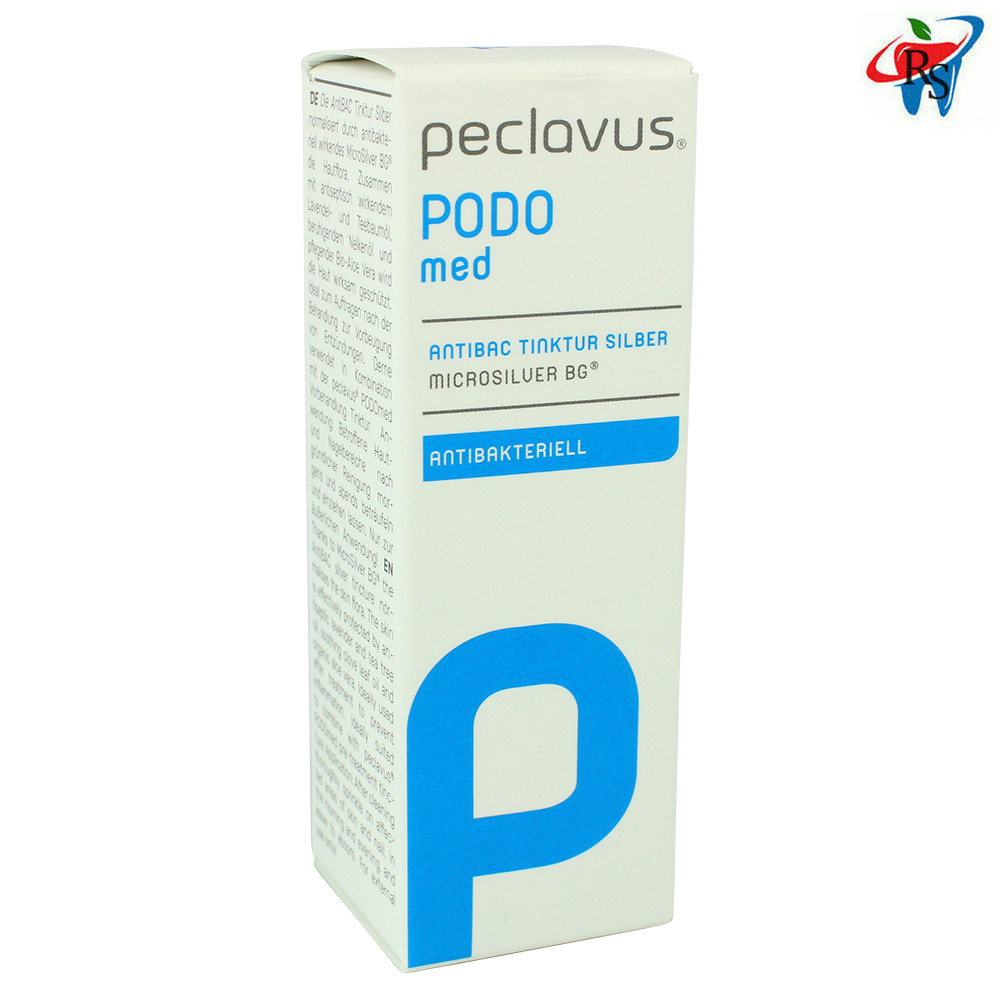 1 Ruck Peclavus PODOMed AntiBAC Tincture With Silver Nanoparticle Skin Nail 20ml
