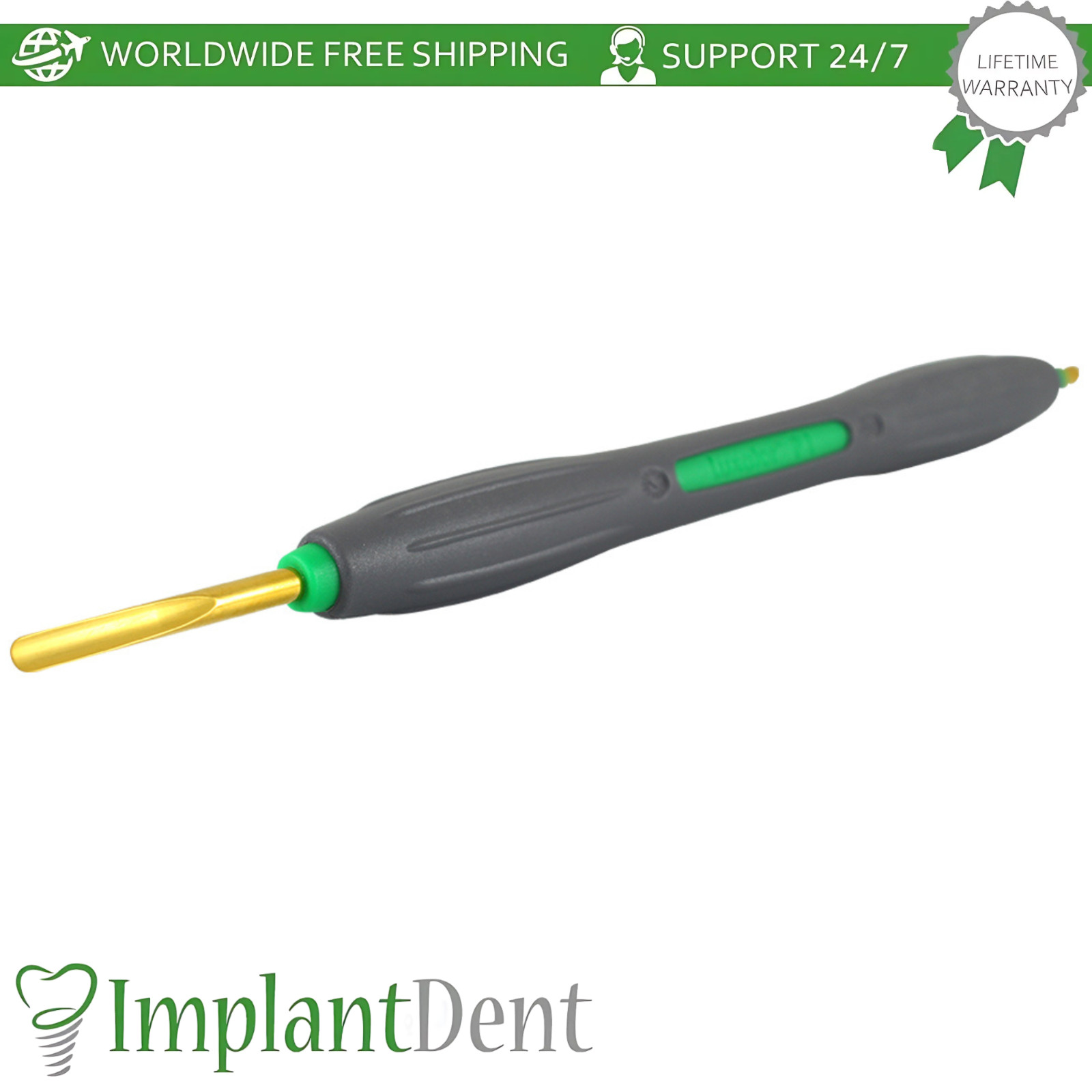 Dental Luxator P-Series Titanium-Coated Stainless Steel Instrument 3mm Wide