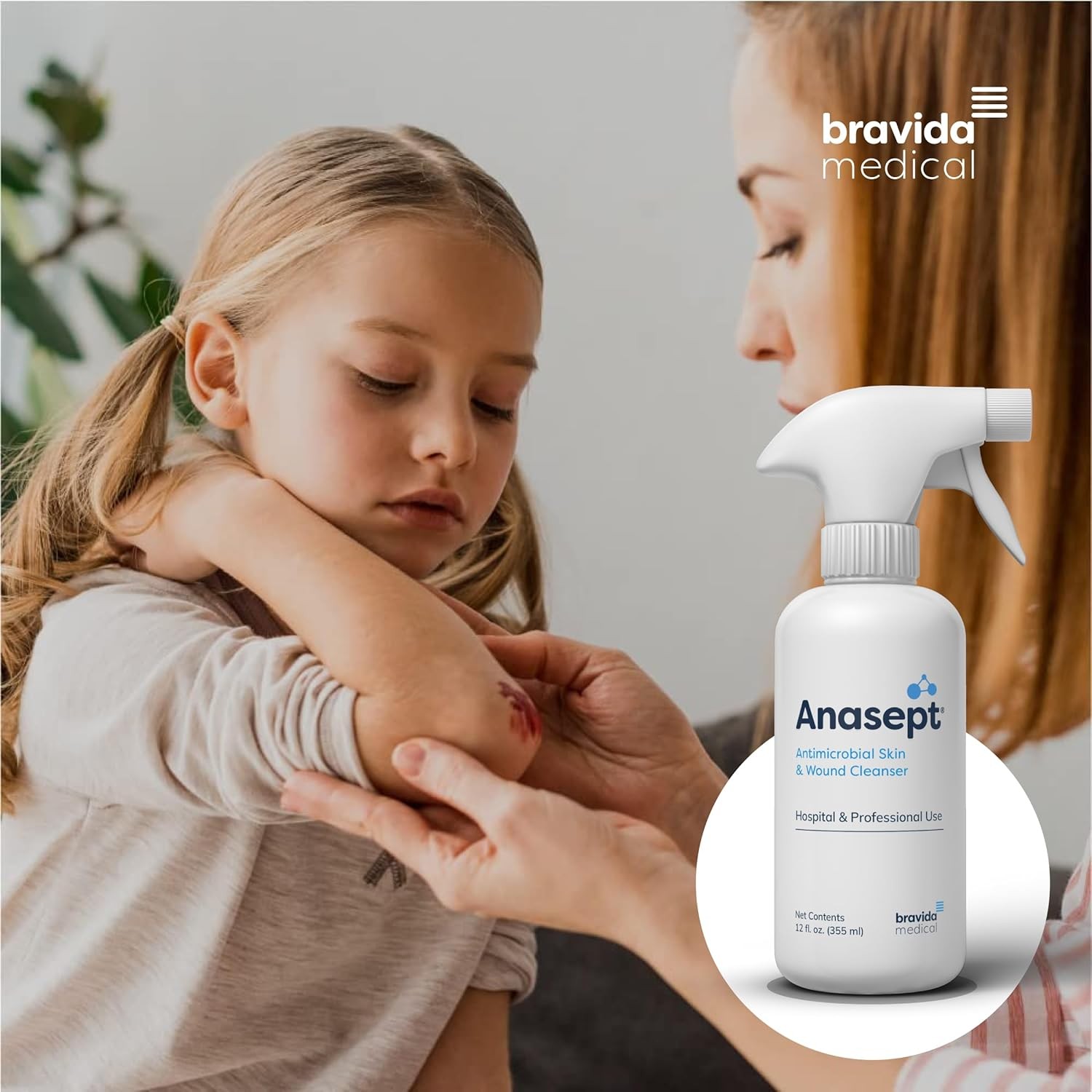 Anasept Wound Cleanser 12 oz. Spray Bottle, 2 Pack