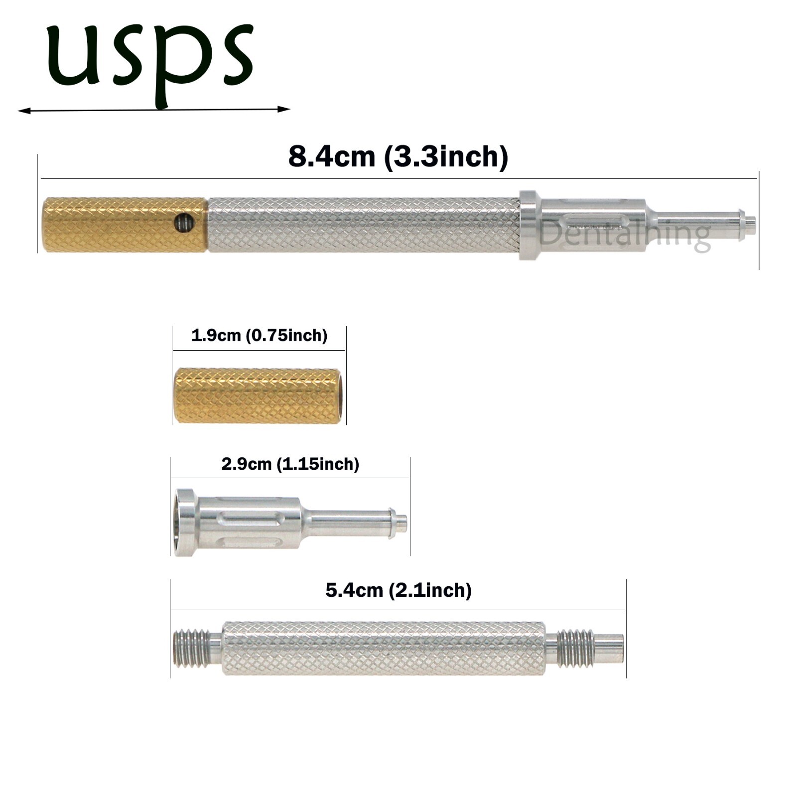 US Implant 3-In-1 Core Tool With Locat0r Abutment 4Pcs Retention Cap 1.2Lbs Kit