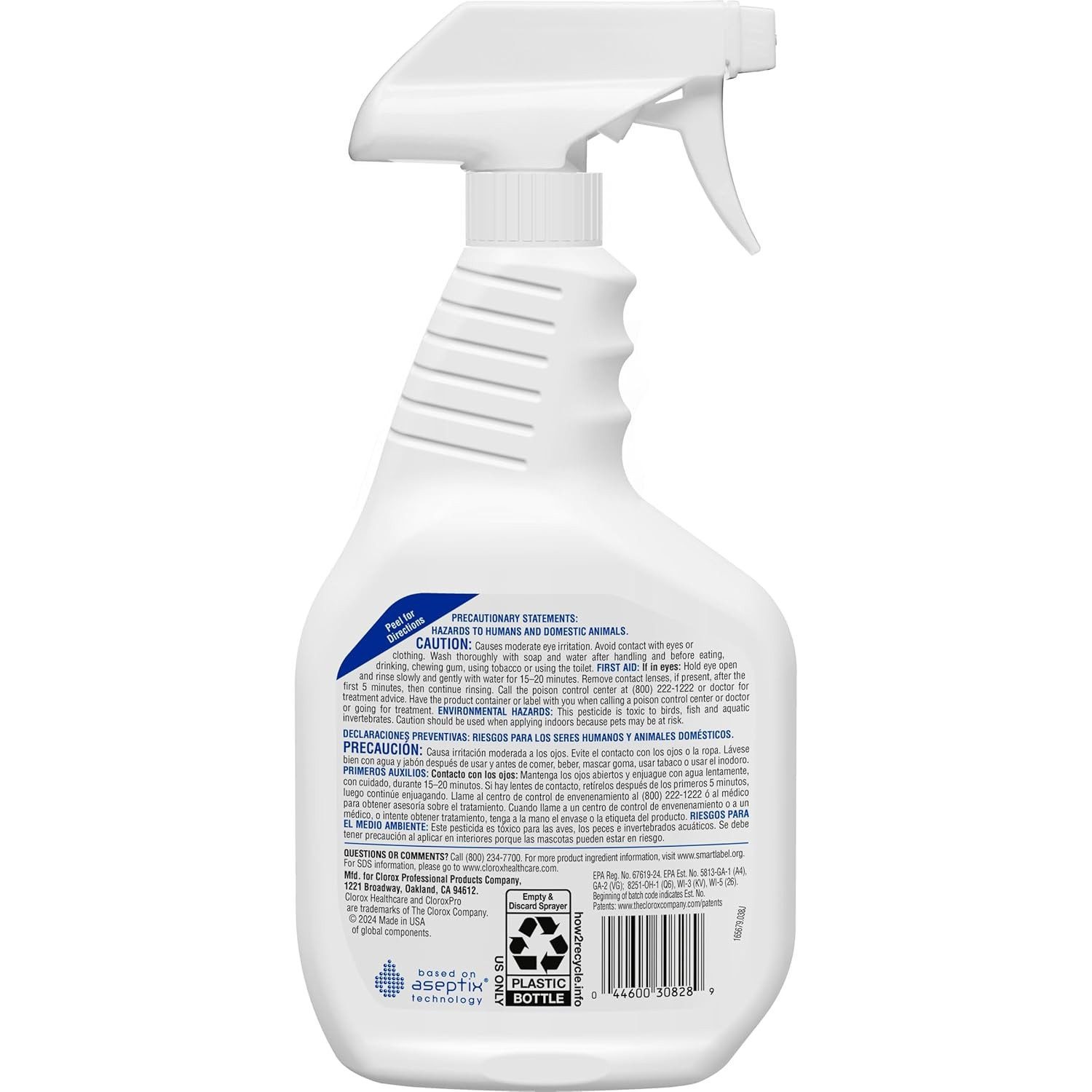 Clorox® Healthcare® Hydrogen-Peroxide Cleaner/Disinfectant, 32 Oz Bottle, Case o