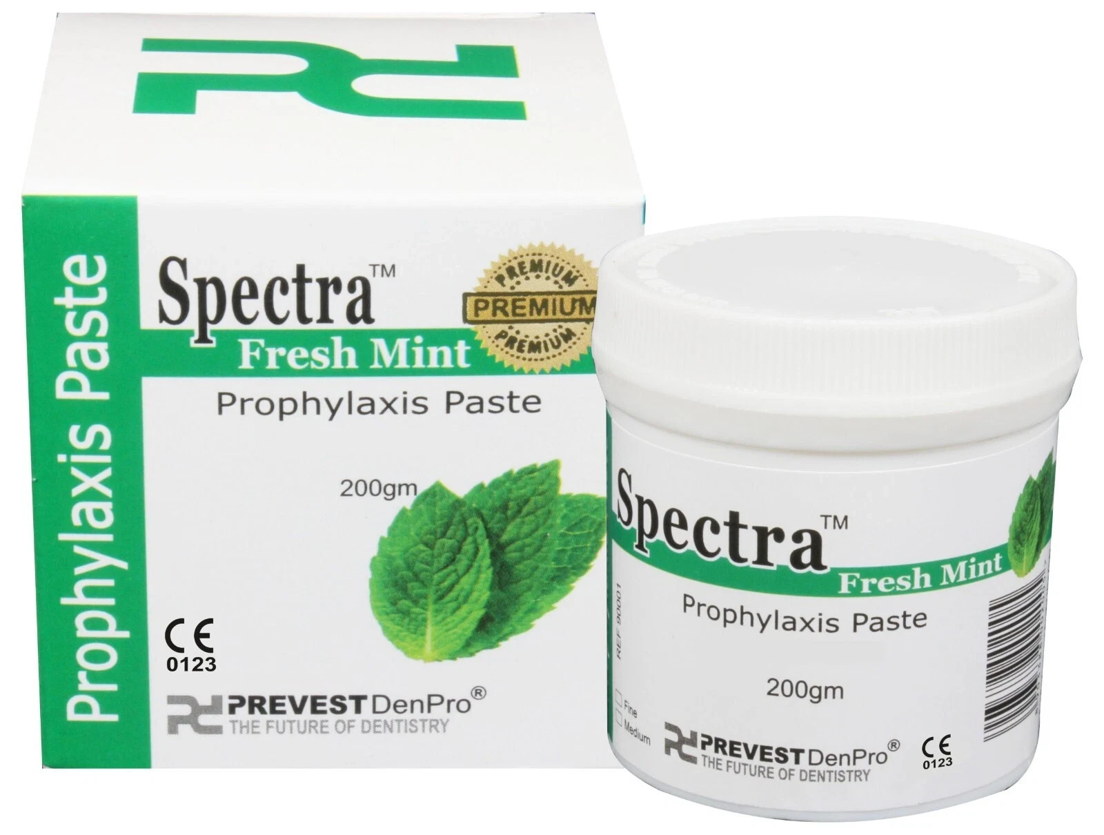 Dental SPECTRA Prophylaxis Polishing Paste After Scaling 200g Jar MINT FLAVOUR ,