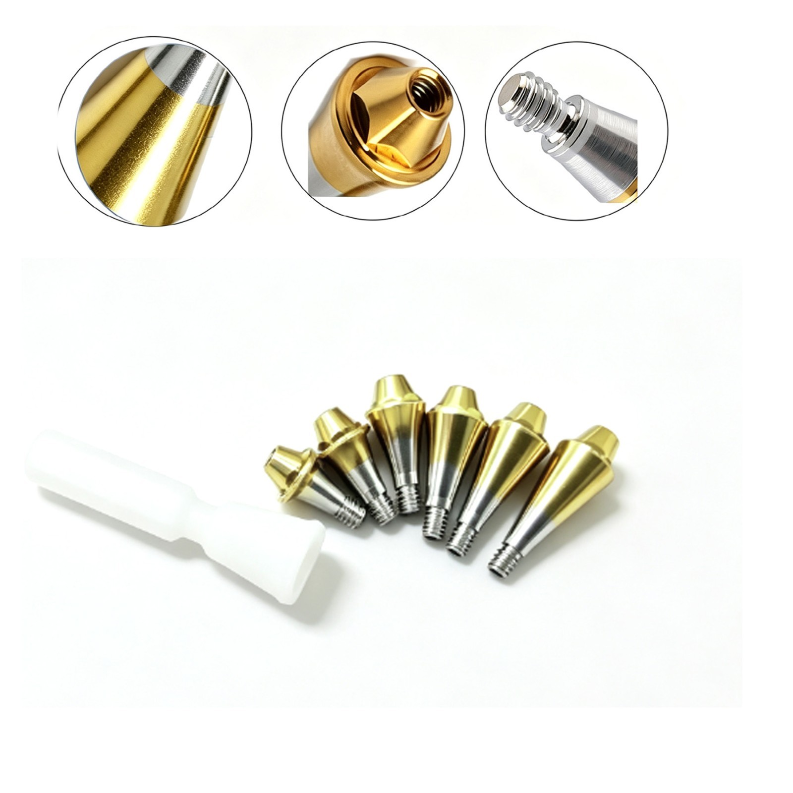 10Pcs Dental multi unit straight abutment D4.8 MU Mini Regular Fit Osste Hiossen