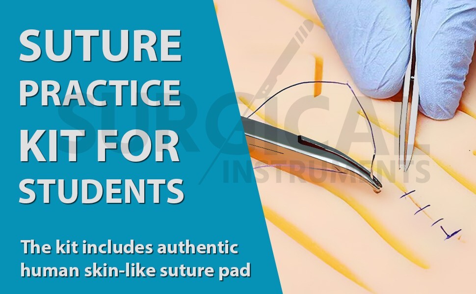 200 Pcs Skin Suture Practice Silicone Pad Wound Simulated Surgical Training Kit