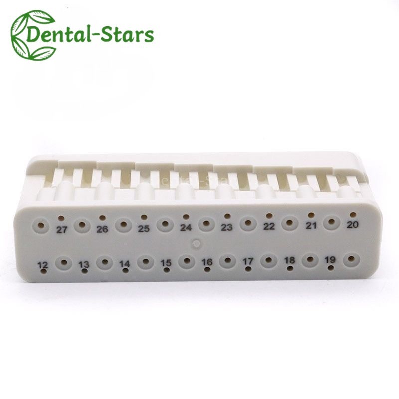 1/10Pcs Dental Endodontic File Holder Block w Endo Measuring Ruler Autoclavable
