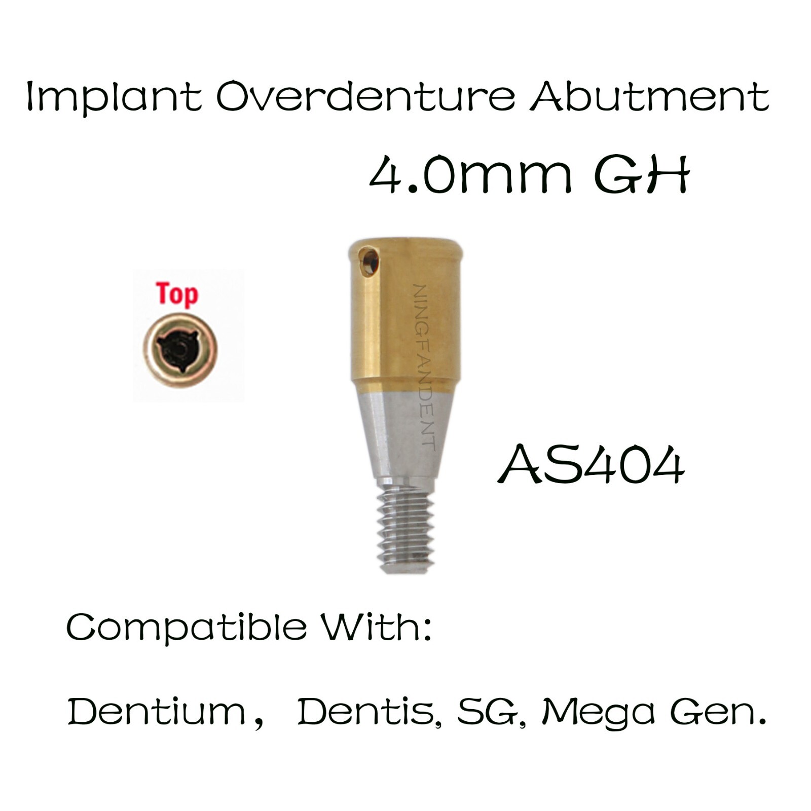 Dentiumm/Dentis/SG/Mega Gen Overdenture Locator Abutments For 3.0/4.0/5.0mm GH