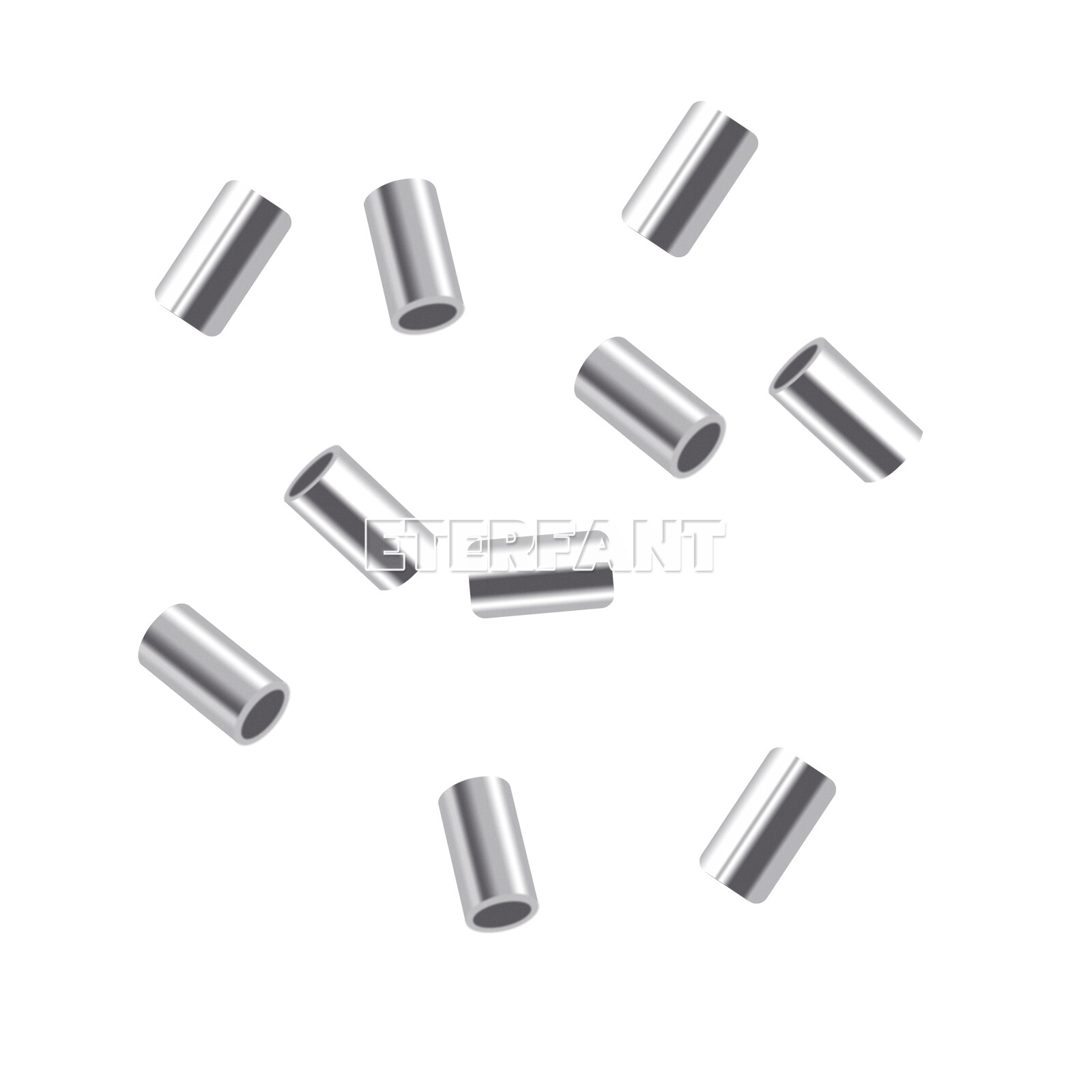 10PCs ETERFANT Dental Ortho Crimpable Mini Stops 0.8mm for Round Wires Crimpable