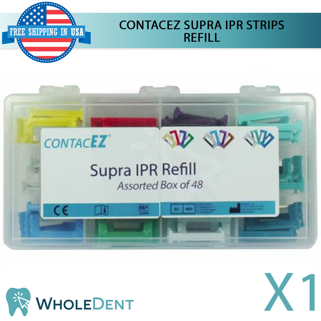 ContacEZ Supra IPR Refill Kit 48 Strips Orthodontic Interproximal Reduction