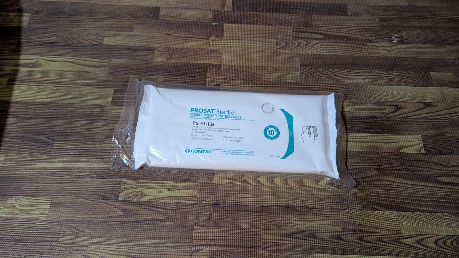 PROSAT Sterile PreSaturated Cleanroom Wipes Case 12 Packs of 30 Exp 04/2027