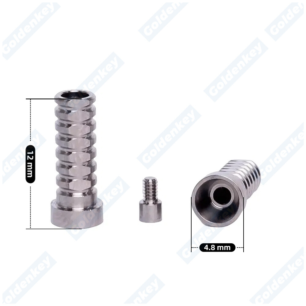 Titanium Sleeve Temporary Cylinder Ti MU Multi Unit 4.8mm Abutment Fit Oss